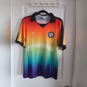 Gymshark Rainbow Jersey. Oversized Shirt. XS